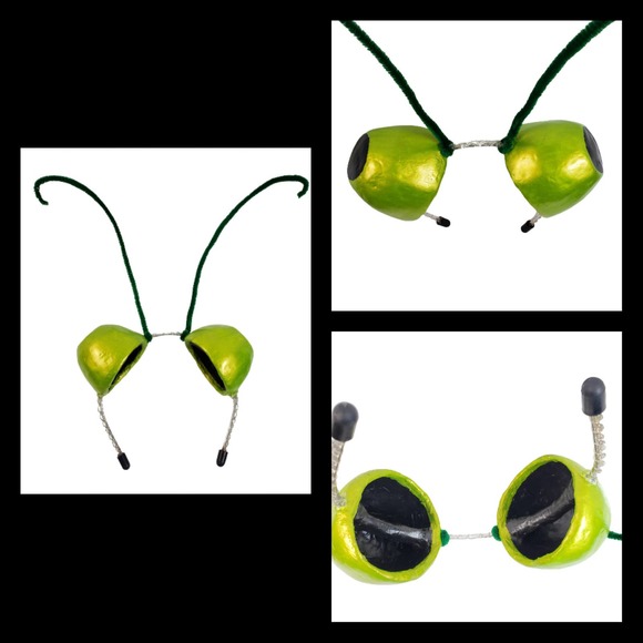 SOLD Bodycon Praying Mantis Bite His Head Off Halloween Costume Handmade Sz XL - Picture 10 of 15